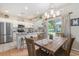 Bright kitchen featuring stainless steel appliances, white cabinets, and an island with seating overlooking the backyard at 503 N 20Th Ave. N # 41D, North Myrtle Beach, SC 29582