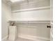 Bright closet with shelving and a stand; ready to store personal items at 55 Pineberry Dr., Georgetown, SC 29440