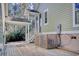 Well-maintained wooden deck with stair access, offering an outdoor space for relaxation and entertainment at 55 Pineberry Dr., Georgetown, SC 29440