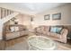 Spacious living room with comfortable sofas, beachy decor, and natural light at 5505 N Ocean Blvd. # 303, Myrtle Beach, SC 29577