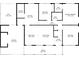 Detailed floor plan showcasing the layout of the house with room dimensions at 610 Hibiscus Ave. # 610, Myrtle Beach, SC 29577