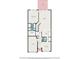 Detailed floorplan layout of primary bedroom, kitchen, living room, and patio dimensions at 6172 Catalina Dr. # 414H, North Myrtle Beach, SC 29582