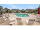 Community pool area with plenty of lounge chairs for residents to enjoy the sun at 6172 Catalina Dr. # 414H, North Myrtle Beach, SC 29582