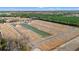 A picturesque aerial view of a new home development with ponds and surrounding natural landscapes at 655 Snowy Owl Way, Conway, SC 29527