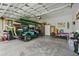 Spacious garage with an upgraded golf cart at 668 Rycola Circle, Surfside Beach, SC 29575