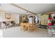 A spacious garage featuring a dining area, appliances, and ample storage solutions for versatile functionality at 708 15Th Ave., Conway, SC 29526