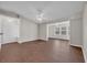 Open-concept living room featuring wood floors and abundant natural light at 8658 Southbridge Dr. # L, Myrtle Beach, SC 29575