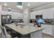 Modern kitchen featuring granite countertops, stainless steel appliances, and ample cabinet space at 1078 Saltgrass Way, Myrtle Beach, SC 29588