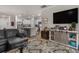 Open-concept living space with modern decor, connecting the kitchen and living areas at 1078 Saltgrass Way, Myrtle Beach, SC 29588