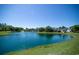 Picturesque community pond offers tranquil water views, a fountain, and beautiful landscaping at 1125 Blue Stem Dr. # 29F, Pawleys Island, SC 29585
