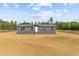 Charming single-story home with gray siding and a welcoming front entrance, surrounded by an expansive yard at 1301 Rabbit Ln., Conway, SC 29526