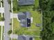 Aerial view of home with solar panels, green lawn and shed at 1448 Tiger Grand Dr., Conway, SC 29526