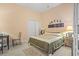 Comfortable bedroom with neutral walls, double bed, and ample closet space at 165 Northside Dr., Little River, SC 29566