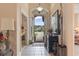 Inviting foyer with tile flooring, elegant furnishings, and a view to the front yard at 165 Northside Dr., Little River, SC 29566