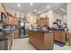 Well-equipped kitchen featuring stainless steel appliances and a center island at 165 Northside Dr., Little River, SC 29566