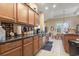 Open kitchen featuring granite countertops and ample cabinet space at 165 Northside Dr., Little River, SC 29566