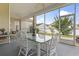 Covered patio with dining and lounge seating, offering great views of the property at 165 Northside Dr., Little River, SC 29566