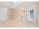 This spacious main bedroom has a vaulted ceiling and features an ensuite bathroom at 1654 Low Country Pl. # C, Myrtle Beach, SC 29577