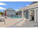 Community pool includes a bar, table, and lounge chairs for residents at 1654 Low Country Pl. # C, Myrtle Beach, SC 29577