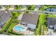 Aerial view of the property showcasing the home, backyard, pool and surrounding neighborhood at 1715 Lake Egret Dr., North Myrtle Beach, SC 29582