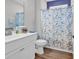 Cozy bathroom featuring a shower, bathtub, vanity, and toilet to provide comfort and style at 1898 Moonseed Dr., Longs, SC 29568