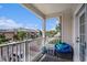 Balcony overlooking community parking, offering a relaxing outdoor space at 2005 Silvercrest Dr. # 32F, Myrtle Beach, SC 29579