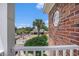 Balcony view overlooking community pool, showcasing outdoor amenities at 2005 Silvercrest Dr. # 32F, Myrtle Beach, SC 29579