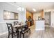 Charming dining area featuring a modern light fixture and nearby kitchen at 2005 Silvercrest Dr. # 32F, Myrtle Beach, SC 29579