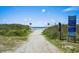 Path to the beach is accessible by foot via a clearly-marked path at 204 55Th Ave. N, North Myrtle Beach, SC 29582