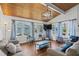 Bright living room with comfortable seating, stylish decor, wood flooring, and a large window for natural light at 204 55Th Ave. N, North Myrtle Beach, SC 29582
