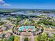 Aerial view of the community pool, playground, and surrounding homes at 2313 Summersweet Ln., Myrtle Beach, SC 29579