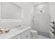 Stylish bathroom featuring modern vanity, and a walk-in shower with custom tiling at 2313 Summersweet Ln., Myrtle Beach, SC 29579