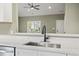 Kitchen sink and countertop with a view into another room at 2715 Wood Creek Ln., Conway, SC 29527