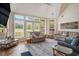 Spacious living room with vaulted ceilings, and lots of natural light at 280 Oatland Lake Rd., Pawleys Island, SC 29585
