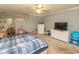 Comfortable bedroom featuring a ceiling fan and ample natural light at 318 Muirfield Rd., Myrtle Beach, SC 29588