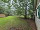 Lawn and foliage are the focus of this backyard at 331 Dixon St., Mullins, SC 29574