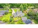 Beautiful aerial view of a large home with fenced yard and mature landscaping at 401 Harmon Park Blvd., Marion, SC 29571