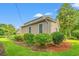 Landscaped backyard featuring green lawn and manicured shrubbery at 401 Harmon Park Blvd., Marion, SC 29571