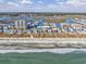 Breathtaking aerial view of waterfront homes along the beach, offering stunning coastal living at 4201 N Ocean Blvd. # Ocean View, Myrtle Beach, SC 29572