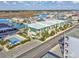 Expansive aerial view of coastal property near the beach, showcasing scenic surroundings at 4201 N Ocean Blvd. # Ocean View, Myrtle Beach, SC 29572