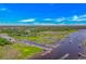 Breathtaking aerial perspective showcasing the marina and surrounding community at 4366 Rivergate Ln. # 306, Little River, SC 29566