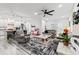 Open-concept living area flowing into the kitchen, perfect for entertaining at 4486 Bethel Rd., Aynor, SC 29511