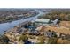 Beautiful aerial view capturing a home's desirable coastal neighborhood at 4552 River Rd., Little River, SC 29566
