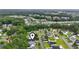 Expansive aerial shot capturing lush greenery, winding roads, and homes with well-maintained lawns in a picturesque neighborhood setting at 462 Wallingford Circle, Myrtle Beach, SC 29588