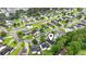 Lush neighborhood showcasing diverse homes, winding roads, and community ponds under a cloudy sky, creating a serene environment at 462 Wallingford Circle, Myrtle Beach, SC 29588