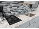 Modern kitchen featuring stainless steel appliances and ample counter space at 4800 S Ocean Blvd. # 920, North Myrtle Beach, SC 29582
