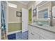 Bathroom featuring vanity with glass vessel sink and modern fixtures at 6001 - Mh 17A South Kings Hwy., Myrtle Beach, SC 29575