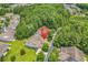 An aerial view of the beautiful home nestled in a lush, green landscape at 637 Botany Loop # 64, Murrells Inlet, SC 29576