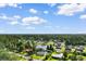 An aerial view of the neighborhood displays lush trees surrounding 704 Bonnie Dr at 704 Bonnie Dr., Myrtle Beach, SC 29588