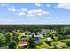 An aerial view of the neighborhood shows lush trees surrounding 704 Bonnie Dr at 704 Bonnie Dr., Myrtle Beach, SC 29588